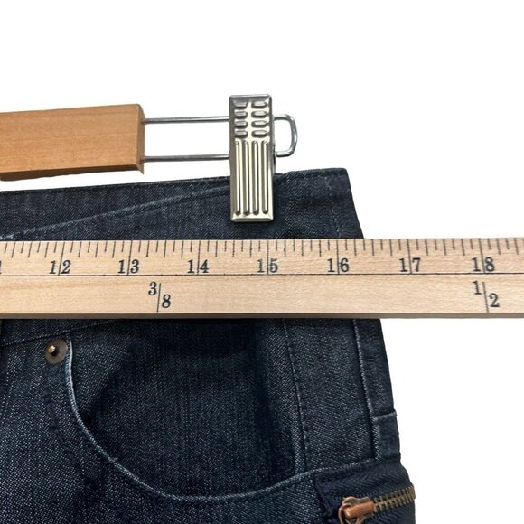 Millard Fillmore Jeans Mid Rise Slim Jeans Dark Wash Skinny Ankl Zip Size 27 - Picture 13 of 13